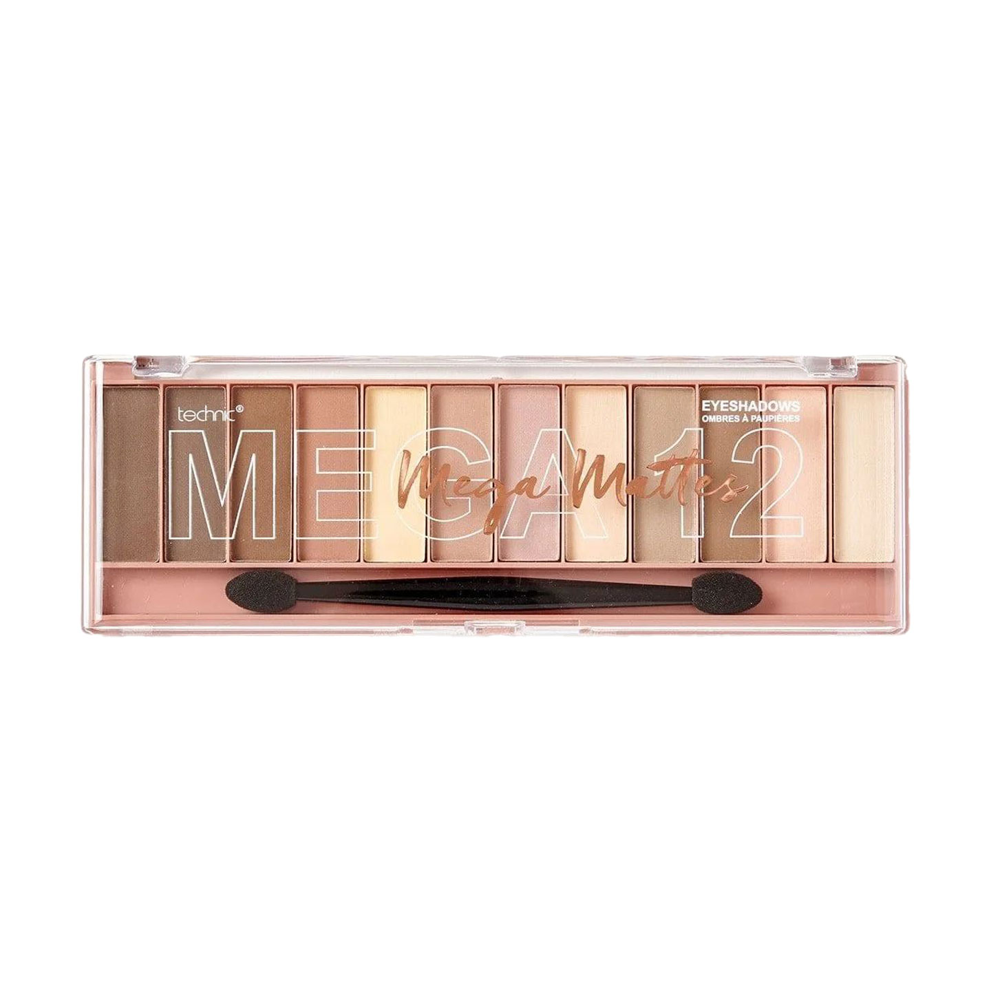 Палетка тіней для повік technic Mega 12 Eyeshadow Mega Mattes, 18 г